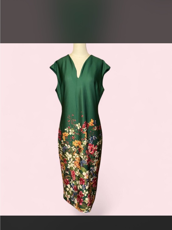 New York & Company Dresses & Skirts - New York & Company Green Floral Midi Dress